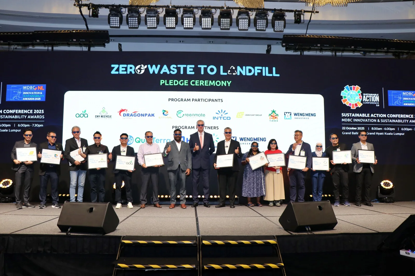 The 2025 ZWTL programme participants and partners at the pledge ceremony