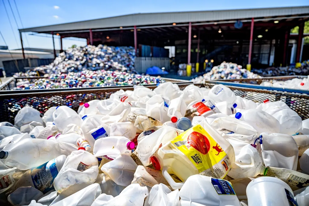 Recycling sorting line